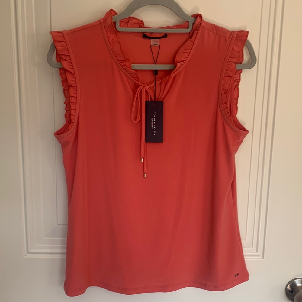No sleeve Tommy Hilfiger Pink Blouse